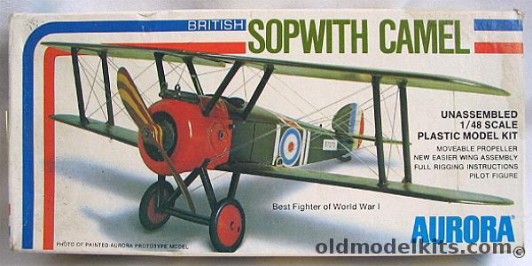 Aurora 1/48 Sopwith Camel Roy Brown or Major William Barker, 751 plastic model kit